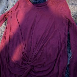 Burgundy long sleeve